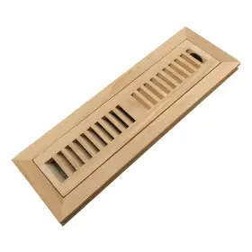 Fmwou212d Homewell White Oak Wood Floor Register Vent Cover Flush Mount With Damper 2x12 Inch