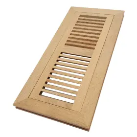 Fmwou412 Homewell White Oak Wood Floor Register Vent Flush Mount With Frame 4x12 Inch Unfinished