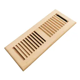 Srmau412d Homewell Maple Wood Floor Register Vent Cover Drop In With Damper 4x12 Inch Un