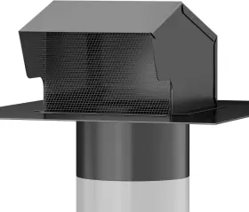 Hon&guan 696590625442 Roof Vent Cap - Vents 4 Inch Galvanized Steel Bathroom