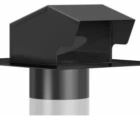 Pm234 Hon & Guan Hon&guan Galvanized Steel 6 Inch Roof Vents Cap Exhaust Vent With Damper