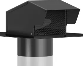 Pm243 Hon&guan Removable Roof Vents 8 Inch Vent Cap Galvanized In Black