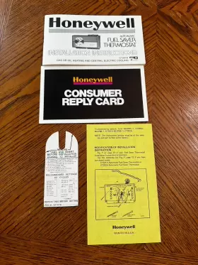 Ct201a Honeywell Ct202a Automatic Fuel Saver Thermostat Manual Ct200a 1979 #3