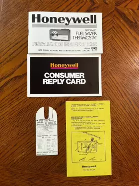 Ct201a Honeywell Ct202a Automatic Fuel Saver Thermostat Manual Ct200a 1979