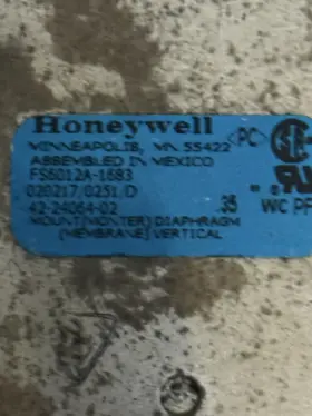 Fs6012a-1683 Honeywell Tridelta Furnace Air Pressure Switch 42-24064-02