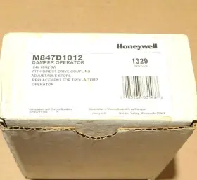 M847d1012 Honeywell Damper Operator 24vac 60hz 6w Zoning Switch Motor