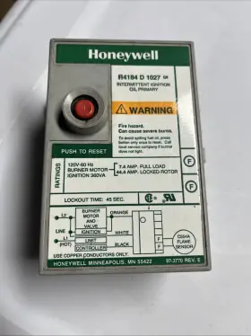 R4184 Honeywell D 1027 Oil Burner Primary Control #2