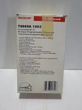 T8665a1002 Honeywell Chronotherm Iv Wireless Progammable Thermostat