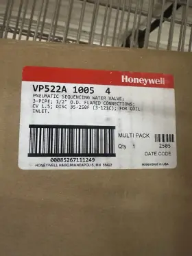 Vp522a1005 Honeywell Pneumatic Sequencing Water Valve 1/2 Inch 1 Pack