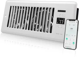 Howeall 313021817879 Super Quiet Register Booster Fan For 4 Inch X 10 Holes Smart Ven