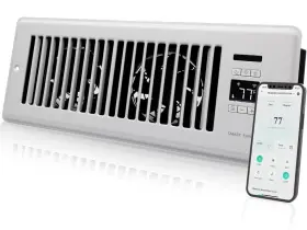 Howeall 445025023079 Super Quiet Register Booster For 4 Inch X 12 Holes Smart Vent