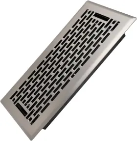 Howeall 445051480464 4x10 Inches Heavy Duty Walkable Floor Register - Easy Adjust Air Supply Lever De