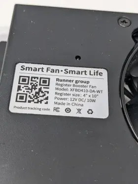 Hw-410-wt-vfsr Howeall White 10 Watts Smart Register Booster Fan 4 Inch X10 #3