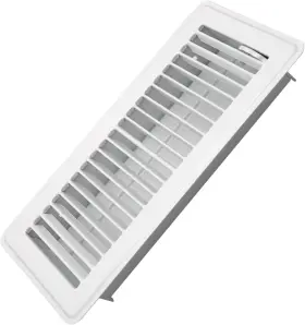 Hwfr421 Howeall 4 Inch X 10 Floor Register - Heavy Duty Steel Walkable 4x10 Inches White