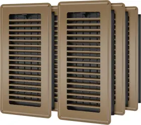 Hqzhqz 445048747778 Floor Register 4x10 6 Pack Vent Covers For Home Heavy Duty Steel Wa