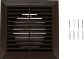 Hvac Ov 705353041624 4 Inch Fit - Brown Plastic Vent Cover Exhaust Dryer Built-in Prot