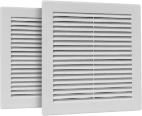 Hvac Ov 711181731149 2pack 8 Inch X Grille Dimensions White Plastic Square Vent Cover -