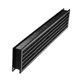 Hvac Ov 751037981591 17.7 Inch X 3.6 Door Air Vent Grille Sided Ventilation Cover - Black Over