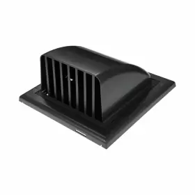 Hvac Ov 751037981768 4 Inch Fit - Graphite Abs Vent Cover With Hood Exhaust Grille Backdraft Dampe #2