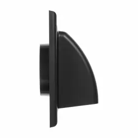 Hvac Ov 751037981768 4 Inch Fit - Graphite Abs Vent Cover With Hood Exhaust Grille Backdraft Dampe #3