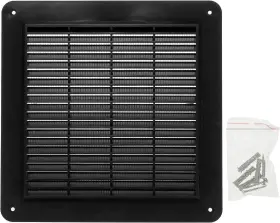 Hvac Ov 751037983090 10 X Inch External Dimensions Black Plastic Square Vent Cover Air Retu
