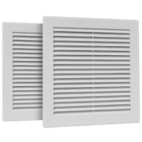 Hvac Ov 751037983496 2pack 8 Inch X White Plastic Square Vent Cover - Air Return Grille