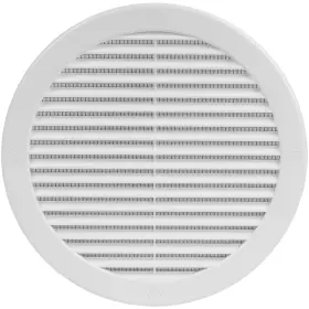 Hvac Ov 751037984127 8 Inch Grille Dimensions White Plastic Round Vent Cover - Air Return