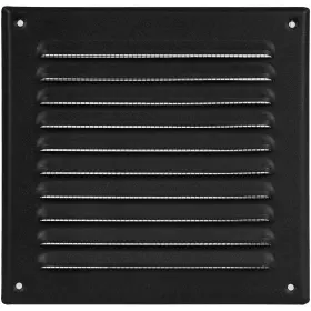 Hvac Ov 751037984523 6 X Inch Inner Black Stainless Steel Square Air Vent Cover Register
