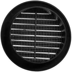 Hvac Ov 751037985872 2pack 4 Inch Black Plastic Round Soffit Vent - Air Louver Grille Cov #2