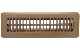 Hvac Premium 622417528696 12x6 Inch Floor Register Heavy Duty Louvered Air Supply With Damper Brown