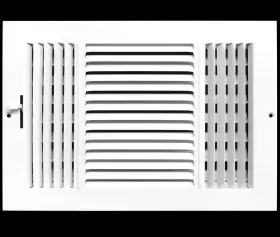 10ftftw Hvac Premium 622417529556 X 6ftfth 3-way - Flat Stamped Face Steel Supply Diffuser Vent Duct Cove