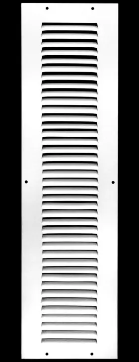 Hvac Premium 635133965201 4ftft X 20ftft Duct Opening Flat Stamped Steel Return Air Grille - Sidewall And