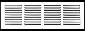Hvac Premium 635133965881 22ftft X 8ftft Duct Opening Flat Stamped Steel Return Air Grille - Sidewall And