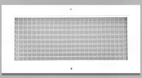 Hvac Premium 692278344865 6 Inch X 14 Or Cube Core Eggcrate Return Air Grille - Aluminum Rust Pro