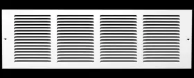 Hvac Premium 803492175368 20 Inch W X 2 H Steel Return Air Grilles - Sidewall And Ceiling Duct Cover