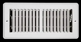 Hvac Premium 810014868448 6 Inch X 10 Mobile Home Rv Floor Register Vent Grille With Back Dampers - Fixed