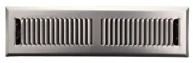 Hvac Premium 810014868820 2 Inch X 10 Victorian Floor Register Grille With Dampers - Contempo Decorative G