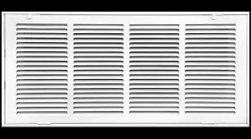 Hvac Premium 810116316359 24 Inch X 10 Steel Return Air Filter Grille For 1 - Fixed Hinged