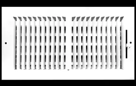 Hvac Premium 810130144273 12 W X 6 H 2way - Flat Stamped Face Steel Supply Diffuser Vent Duct Cover