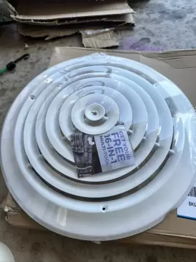 Hvac Premium 884881177637 12 Inch Round Ceiling Diffuser Easy Air Flow - Vent Duct Cover White #2