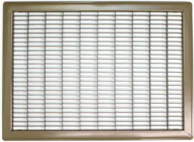 Cecominod068846 Hvac Premium 14 Inch X 24 Heavy Duty Walkable Floor Grille - Fixed Blades Air Brown