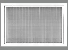 Crfg3024 Hvac Premium 30 Inch X 24 Eggcrate Return Air Filter Grille For 1 Filters Aluminum White