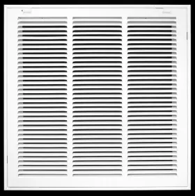 Fg1818w Hvac Premium 18x18 Steel Return Air Filter Grille - Duct Cover With Removable Face