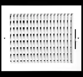 G1461w1 Hvac Premium 14 Inch X 6 1-way Air Supply Grille - Vent Cover And Diffuser Flat Stamped Face