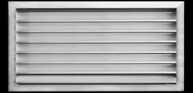 Lo-2816 Hvac Premium 28 Inch W X 16 H Aluminum Exterior Gable Louver Anodized