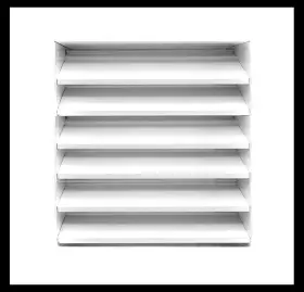 Lo1414 Hvac Premium 14 Inch W X H Aluminum Exterior Gable Louver Vent For Walls And Craw
