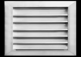 Lo2014 Hvac Premium 20 Inch W X 14 H Aluminum Exterior Gable Louver Vent For Walls And Crawlspace - Weat
