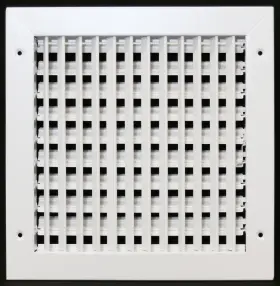 Mfvsca1010w Hvac Premium 10 Inch W X H Adjustable Air Supply Diffuser - Vent Cover Sidewall Or Ceil