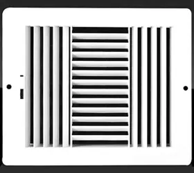Pl108w3 Hvac Premium 10w X 8 Inch H Never Rust Plastic 3-way Air Supply Register - Vent Duct Grill