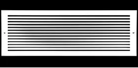 Rg168al Hvac Premium 16 Inch X 8 Aluminum Return Grille - Easy Air Flow Linear Bar Grilles Outer Di